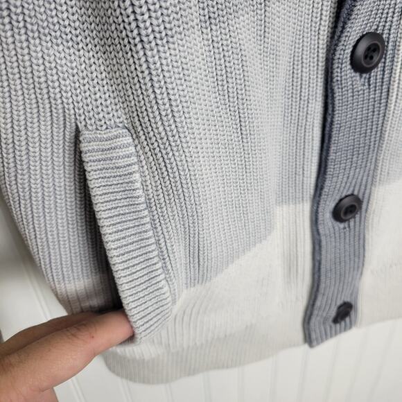 Express Ombre Button front Cardigan Men's Size Large Tall - Picture 6 of 8